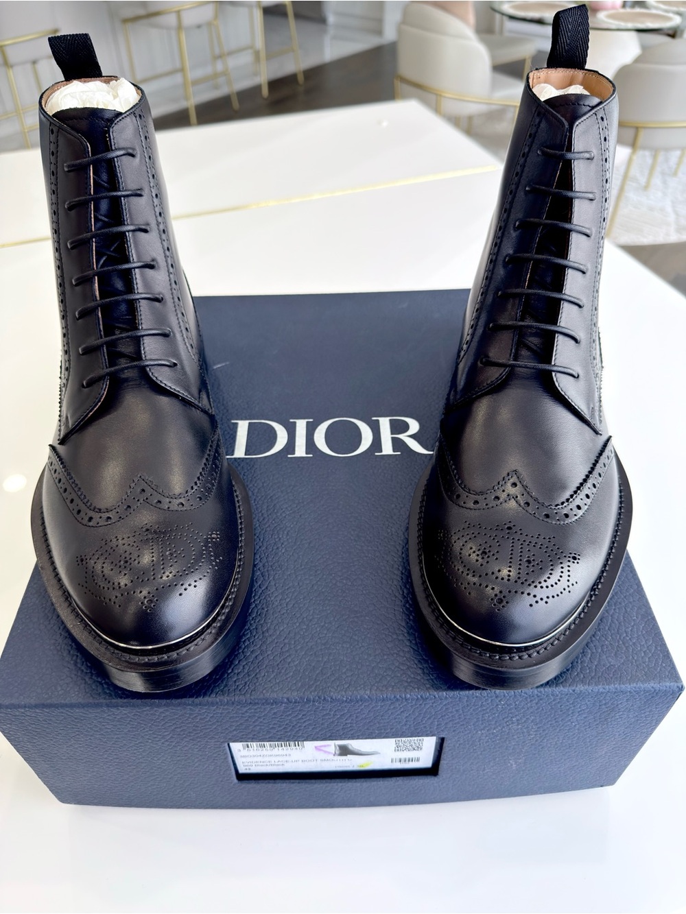 Dior Evidence Black Leather Boots